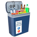 24L Portable Thermoelectric Cooler & Warmer 12V with Handle Blue